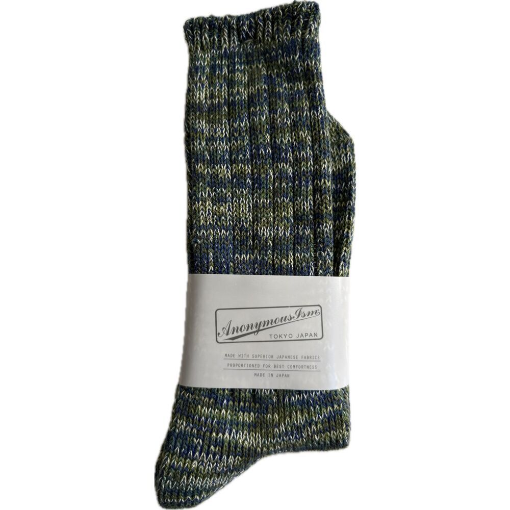 Anonymous ISM Socks Crew Made in Japan Cashmere Blend One Size Fits Most